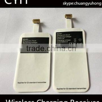 Black Universal Qi Wireless Charger Receiver for iPhone 5 5C 5S /6 6plus Qi Wireless Charging Receiver