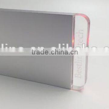 Manufacture Supplier Crystal Power Bank With 3 Led Colors Lighting Logo Charging for Cell Mobile Phone photo-3