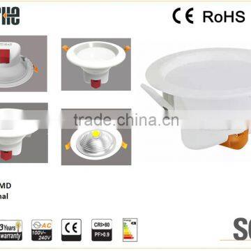 2016 elegant integrated shape high quality led downlight Wholesale 10W black/silver/white color available