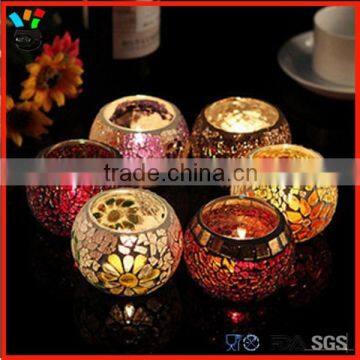 Different Kinds of Exotic Style Retro Glass Mosaic Candle Holder photo-2