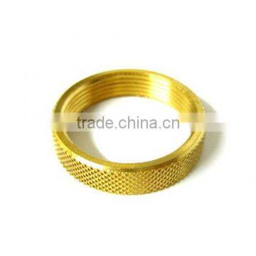 CNC Machining Knurled Brass Internal Thread Bush