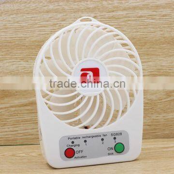 2016 China factory supply promotional Mini Portable Charging Fan with USB