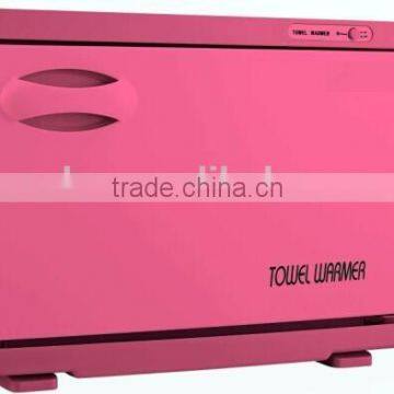 Colorful UV Towel warmer cabinet, Towel Heater for Spa,Salon in Pink