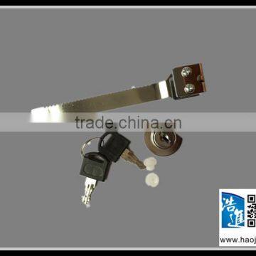 glass door side drawer lock for glass cabinet