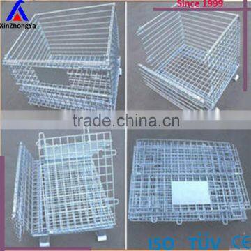 Heavy Duty Stacked Mesh Pallet Metal Cage for Warehouse