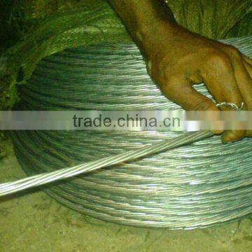 high voltage electrical stay wire