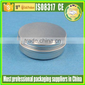 60 gram Aluminum cream jar stock available aluminium tin/aluminum can