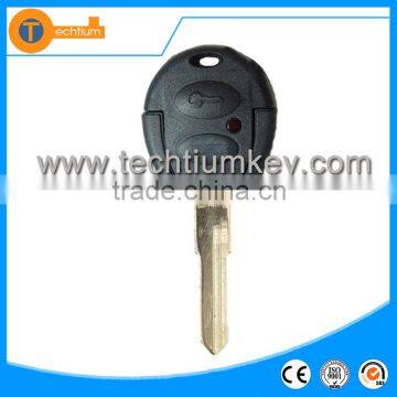 ABS remote key blanks wholesale with blade High quality 2 button remote car key cover shell for VW jetta 6 mk6 mk5