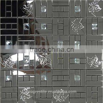 metal mosaic tiles, steel mosaic tiles, mirror mosaic(PMTH3017)