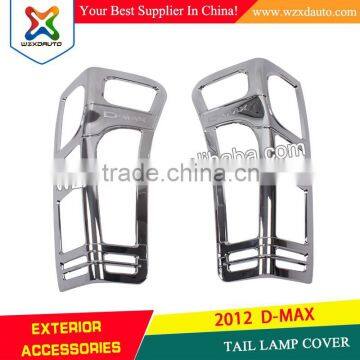 MIRROR CHROME SHINE LOW PRICE NEW D-MAX 2012 2013+ ABS MATERIAL PLASTIC TAIL LAMP COVER