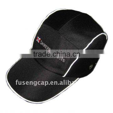 Promotional 100% cotton black cycling cap with embroidery,(FS1204)