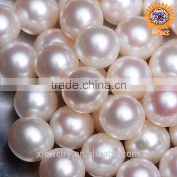 Wholeasale Loose AAAA Perfect 8-9MM Round Half Hole Freshwater Pearl Beads