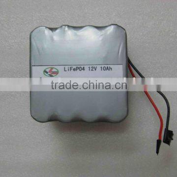 12V 10Ah LiFePO4 battery pack for solar energy,UPS backup