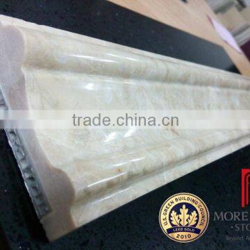 High strength porcelain base marble skirting for villa decoration