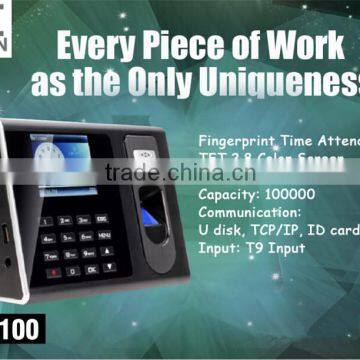 OC100 TCP IP U-disk Optional RFID Function Fingerprint Time Attendance Access Control With High Qualtiy photo-3
