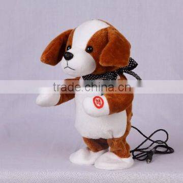 Musical swing body Dog with MP3 player function stuffed animal plush toy