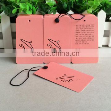 High Quality Customized Price Tags For Clothing hanging tags