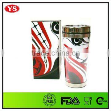 450 ml double wall transforming design insulated travel mug