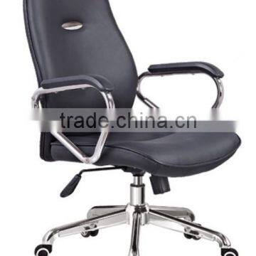 black pu mid back swivel chair AB-459