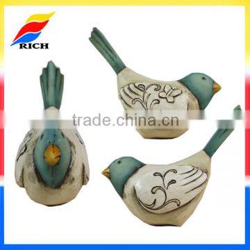 Designer home decor resin bird sculpture for arts crafts