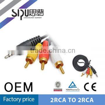 SIPU Hot selling 3.5mm stereo to 3 rca female male av xxx hd video