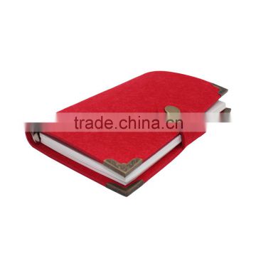 Cheap spiral notebooks felt journal from Guangdong leather factory