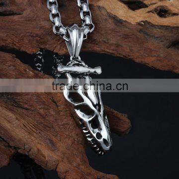 Latest Fashion Stainless Steel Casting Animal Bone Pendant photo-3
