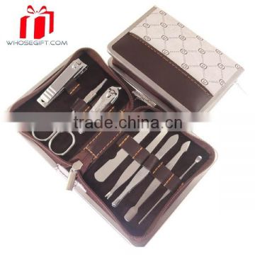 Hot Selling 9pcs Nail Care Manicure Kit/pattern Bag Pedicure Set/nail Beauty Sharper Kit At High Quality