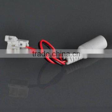 DC Connector Plug Male to 2 Pin Connector for Single Color 3528 SMD LED Strip, Length: 18cm