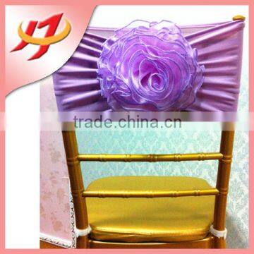 Wholesale Fancy Organza Flower Chair Sashes for Wedding Chair Covers photo-2