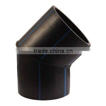 Butt welding 45 Degree Elbow polyethylene pipe fittings