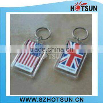 Promotional flag acrylic keychain