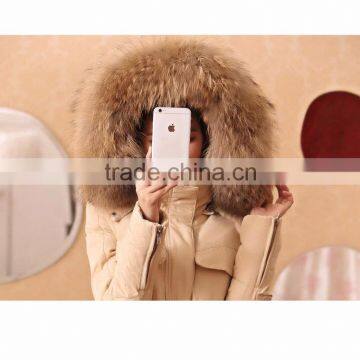 Factory Sale Women Winter Down Coat With Big Fur Collar photo-4