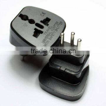 Top quality CE Rohs safety shutter eu to swiss plug adapter