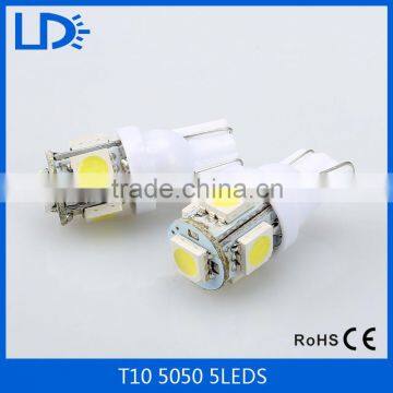 Car Accessories Auto LED Bulb Interior Reading Lamp 12V W5W T10 5 SMD 5050 LED width light