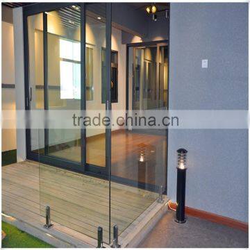 stainless steel glass handrail for swimming pool or garden