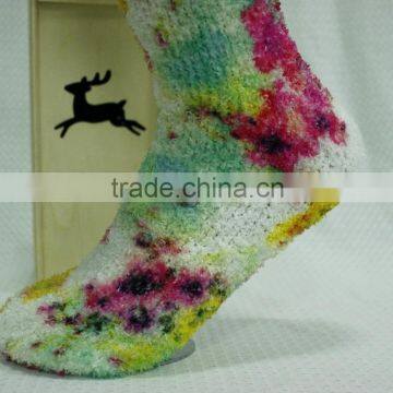 Fluffy Socks Print Arts Circle Print Fluffy Socks Home Wear