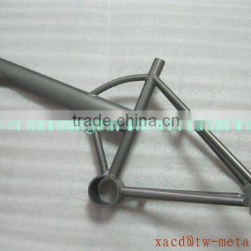 titanium special bike frame with sand blast finished warranty life time