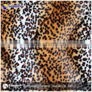 100% Polyester Animal Printing Velboa Fabric/Animal Printed Normal Velboa