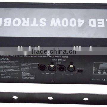 4*100Watt 400W High Power 90-240V Pro Stage Disco DJ Party Show 3-pin + 5-pin DMX 400 Watt LED Strobe Light photo-5