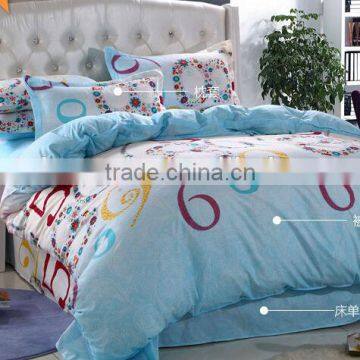 2014 fashion bedding fabric/ 100% polyester dispersing printing brushed fabric