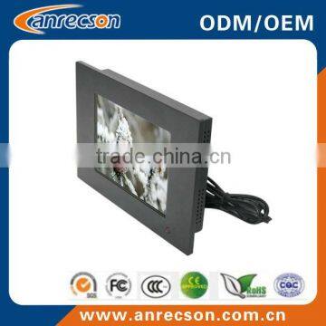 8 inch hot-selling rugged industrial lcd monitor with VGA+DVI