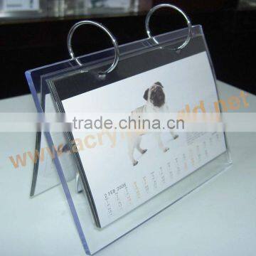 hot sale table top acrylic sign holder/ calendar holder