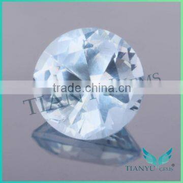 104# round shape light sapphire blue spinel loose stones