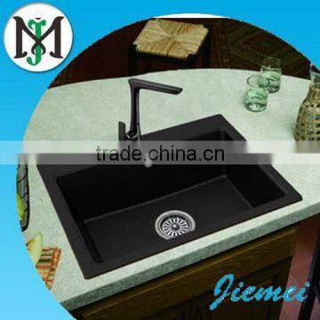 Top counter farmhouse quartz stone sink / kitchen deep single -bowl sink
