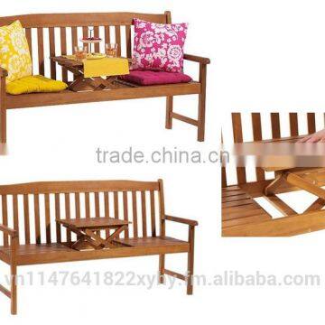 OUTDOOR WOODEN 2 SEATER BENCH-GARDEN BENCH -ACACIA WOOD