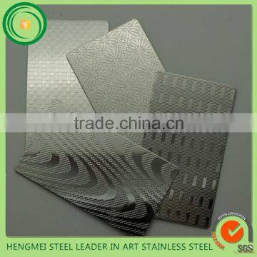 2016 Hot Selling Embossed Metal Sheet Decorative Stainless Steel Sheet for Elevator Ceiling Panel