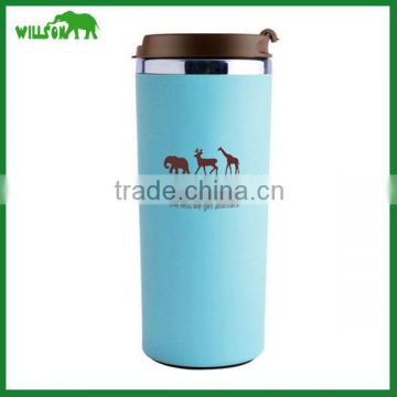 travel mug stainless steel travel mug/ 450ml vacuum ss cup LFGB FDA passed