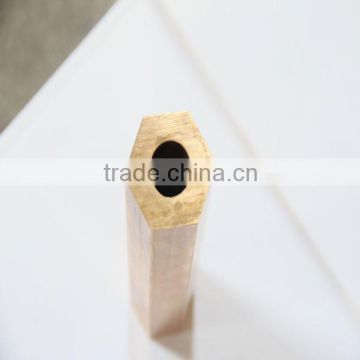 hexagonal brass tube/hexagonal brass pipe