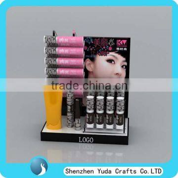 Black and White Acrylic Cosmetic Makeup Organizer Lipstick Holder With Advertising Board photo-2